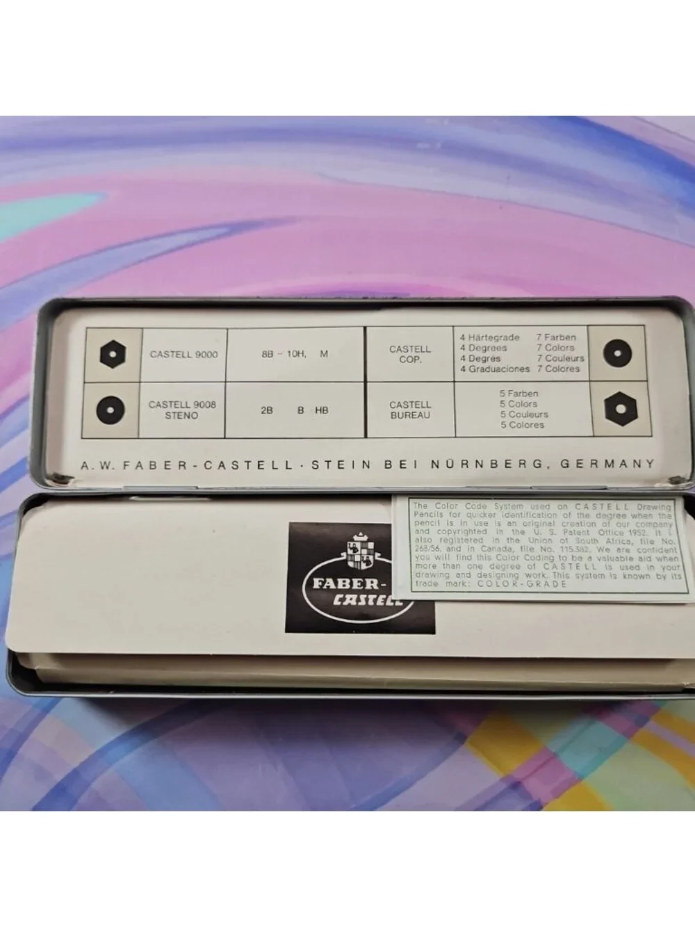A.W. Faber-Castell Pencil Tin Germany, Vintage